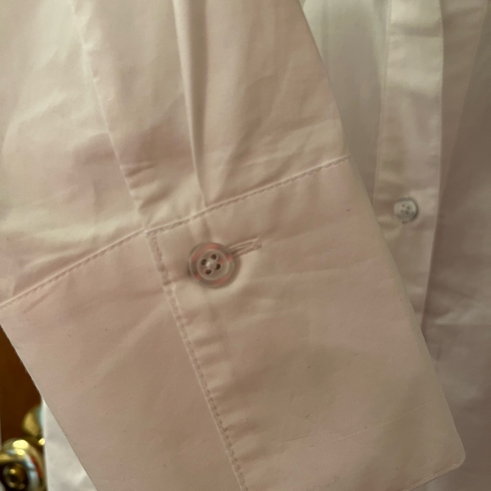 Talbots Classic White popover cotton tunic - Picture 7 of 7
